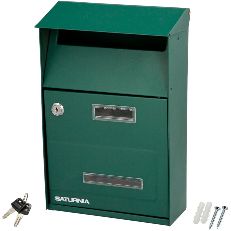 foto del prodotto wolfpack linea profesional 03081275 cassetta postale da esterno verde campagna 215 x 320 x 105 mm, multicolore, individuale