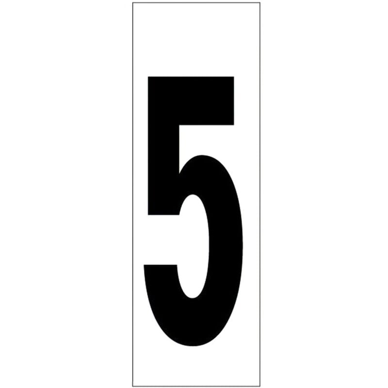 foto del prodotto wolfpack linea profesional 15058010 numero adesivo 46x140 mm. n. 5, multicolore