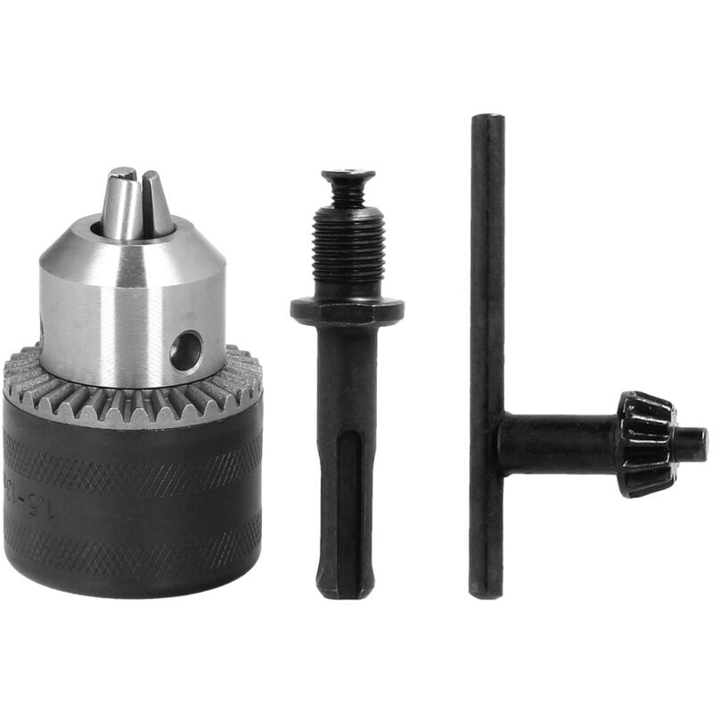 foto del prodotto wolfpack linea profesional adattatore martello sds plus a portapunte 13 mm.mm. portapunte con chiave, adattatore sds, sds a punte da trapano