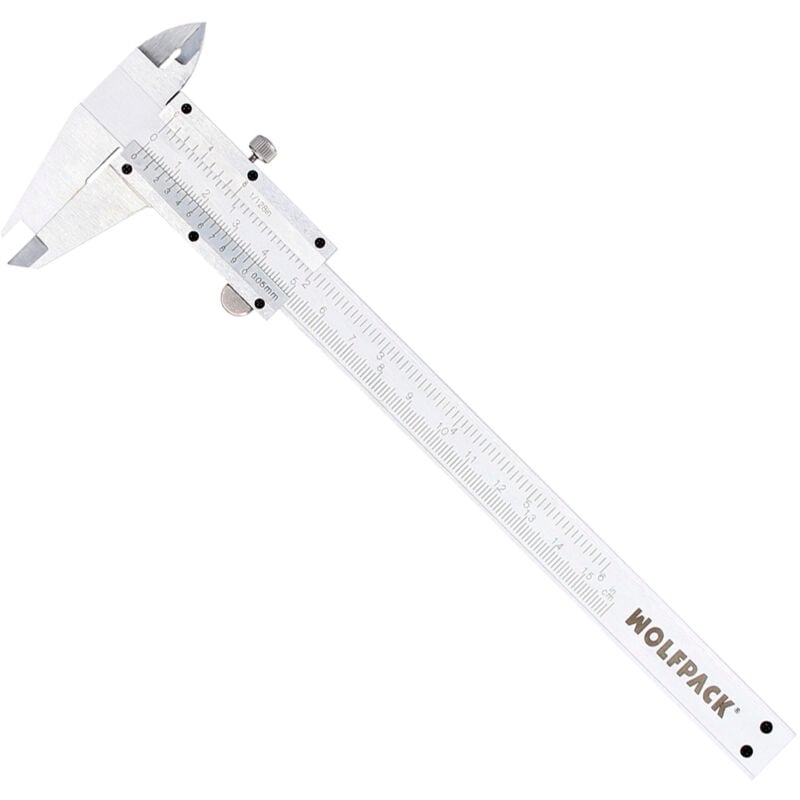 foto del prodotto wolfpack - linea profesional calibro professionale in acciaio inox 150 mm. alta precisione