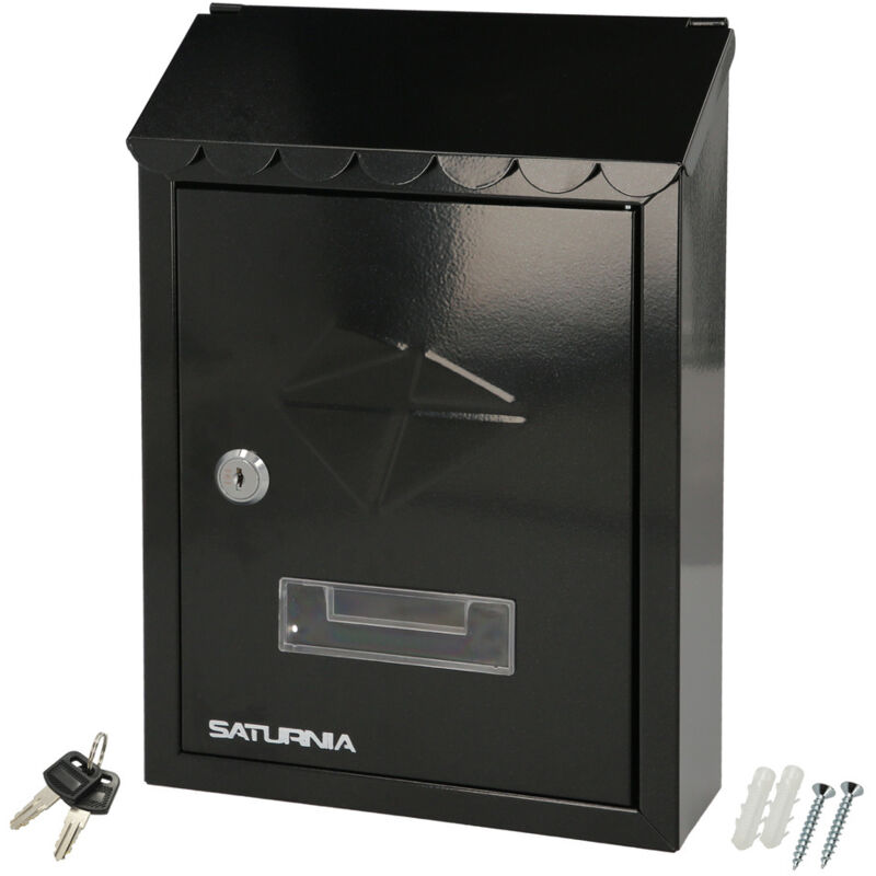 foto del prodotto wolfpack linea profesional cassetta postale da esterno residence 205 x 300 x 70 mm. nero