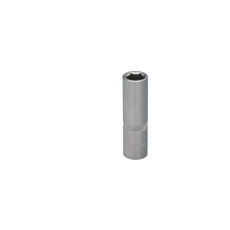 foto del prodotto wolfpack - linea profesional chiave a bussola 1/2' esagonale lunga 14 mm. profilo di 6 lati. acciaio al cromo vanadio, bordi arrotondati.