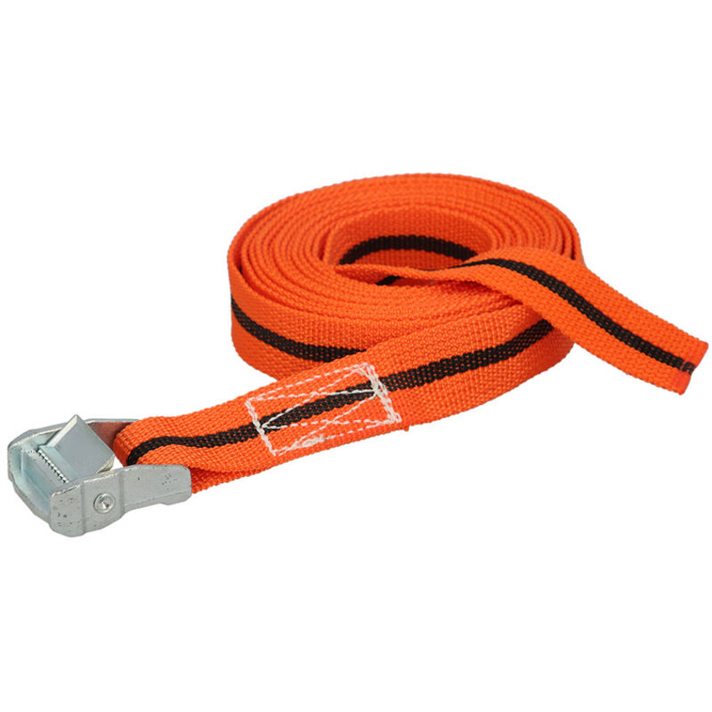 foto del prodotto wolfpack linea profesional cinghia di fissaggio a cricchetto 5 metri x 38 mm. cricchetto automatico in metallo, fettuccia, imbracatura per merci,