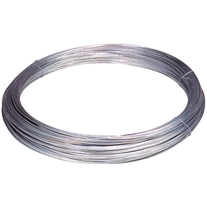 foto del prodotto wolfpack linea profesional rotolo di filo zincato 25 kg. n. 18 3,4 mm.