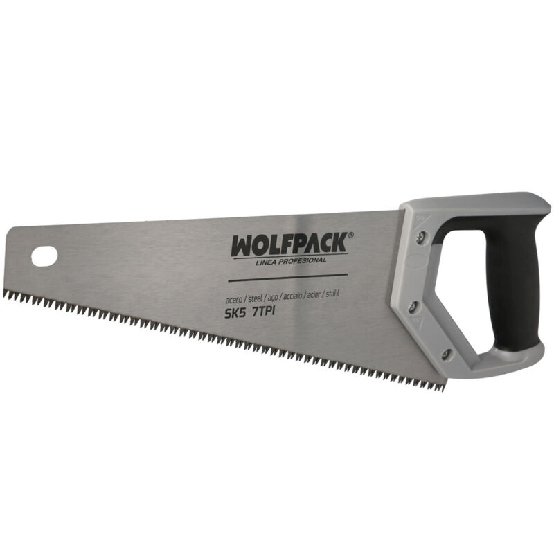 foto del prodotto wolfpack linea profesional sega da falegname bimateriale 350 mm 14 acciaio sk5 tripla affilatura sega da falegname, sega da falegname, sega a