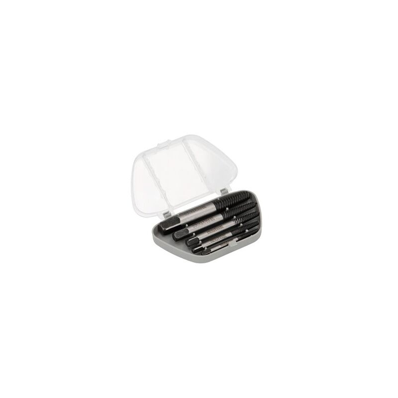 foto del prodotto wolfpack linea profesional set di estrattori per viti coniche 5 pezzi . dimensioni da 3 a 18 mm. estrattore di viti, estrattore di viti.