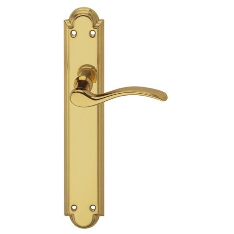 foto del prodotto wolfpack linea profesional set di maniglie per porte, zamack ottonato oryx irene