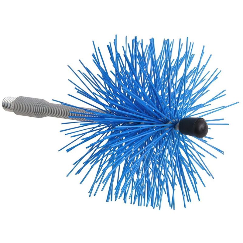foto del prodotto wolfpack linea profesional spazzola di nylon per spazzacamino albero flessibile 120 mm.