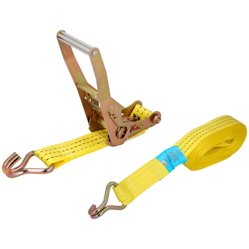 foto del prodotto wolfpack - linea professional cinghia a cricchetto 9 metri x 50 mm. cricchetto automatico in metallo, fettuccia, imbracatura per merci, cinghia di