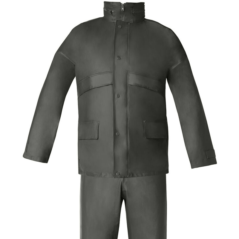 foto del prodotto wolfpack linea professional tuta impermeabile in poliuretano verde taglia 7 l