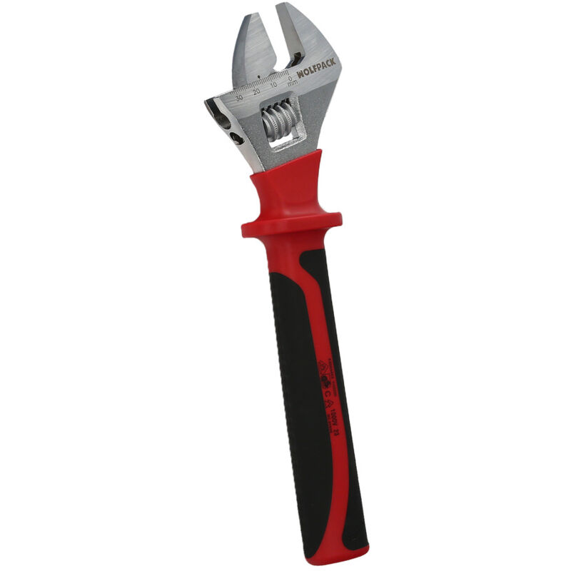 foto del prodotto wolfpack linea professional vde 10 chiave regolabile isolata. chiave regolabile isolata, chiavi inglesi, chiavi a cricchetto isolate,