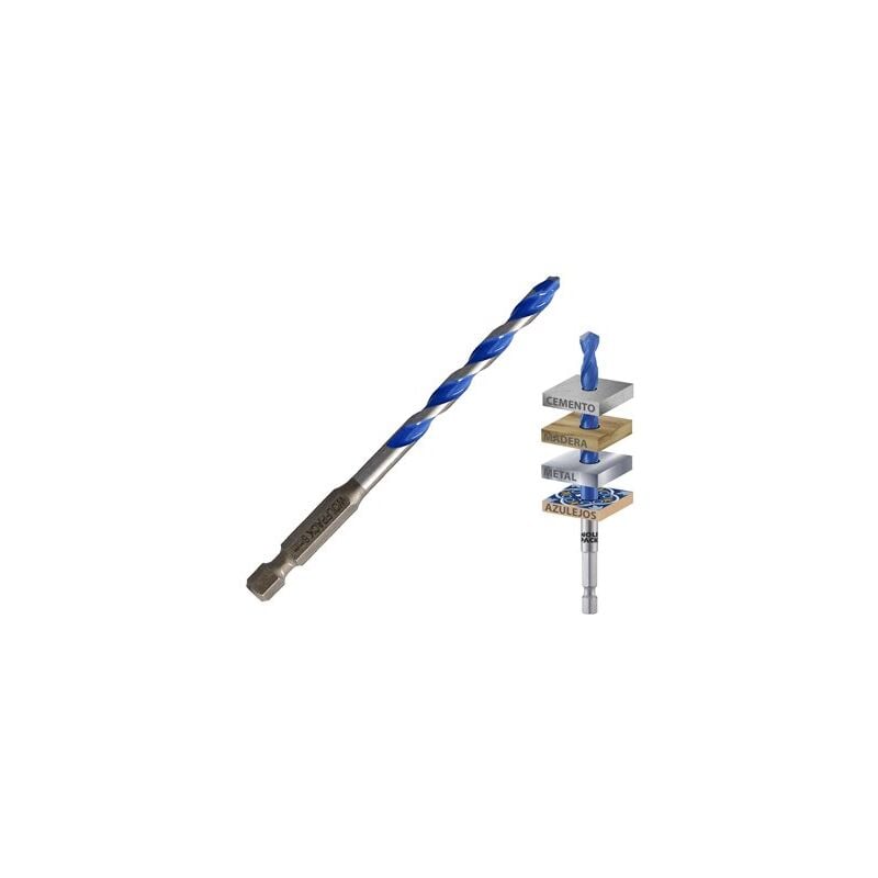 foto del prodotto wolfpack linea professionale punta per trapano universale esagonale 6,0 mm blister 1 pezzo punta per trapano per piastrelle, ceramica, marmo,
