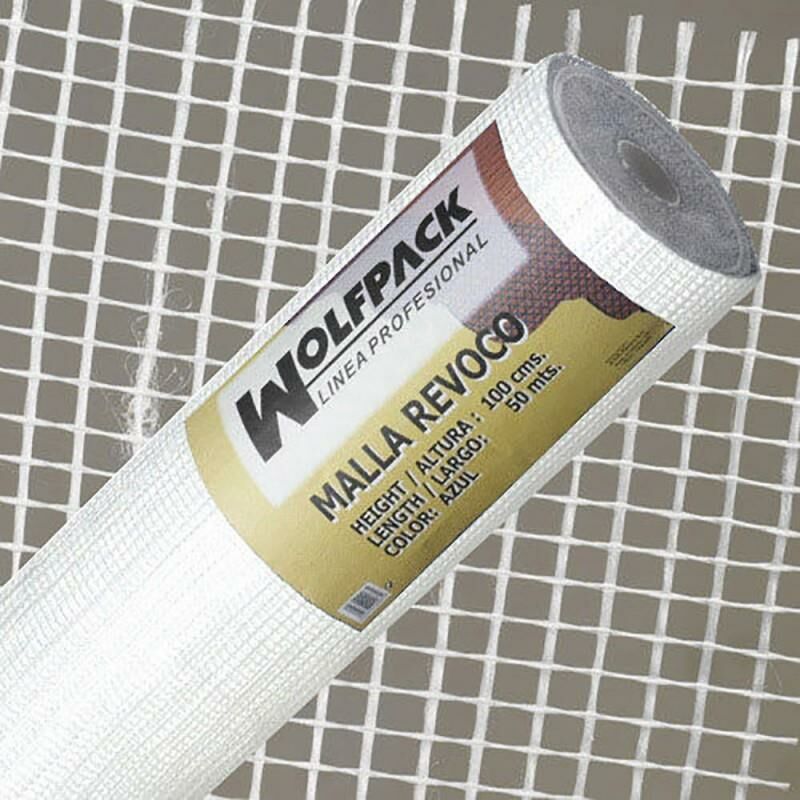 foto del prodotto wolfpack rete intonaco bianco rotolo 50 mt. x 1 metro 4 x 4,5 mm.