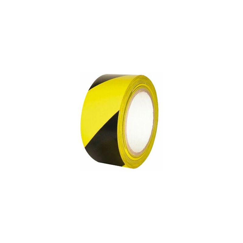 foto del prodotto wolfpack rotolo nastro segnalazione giallo nero 200mt x 70mm