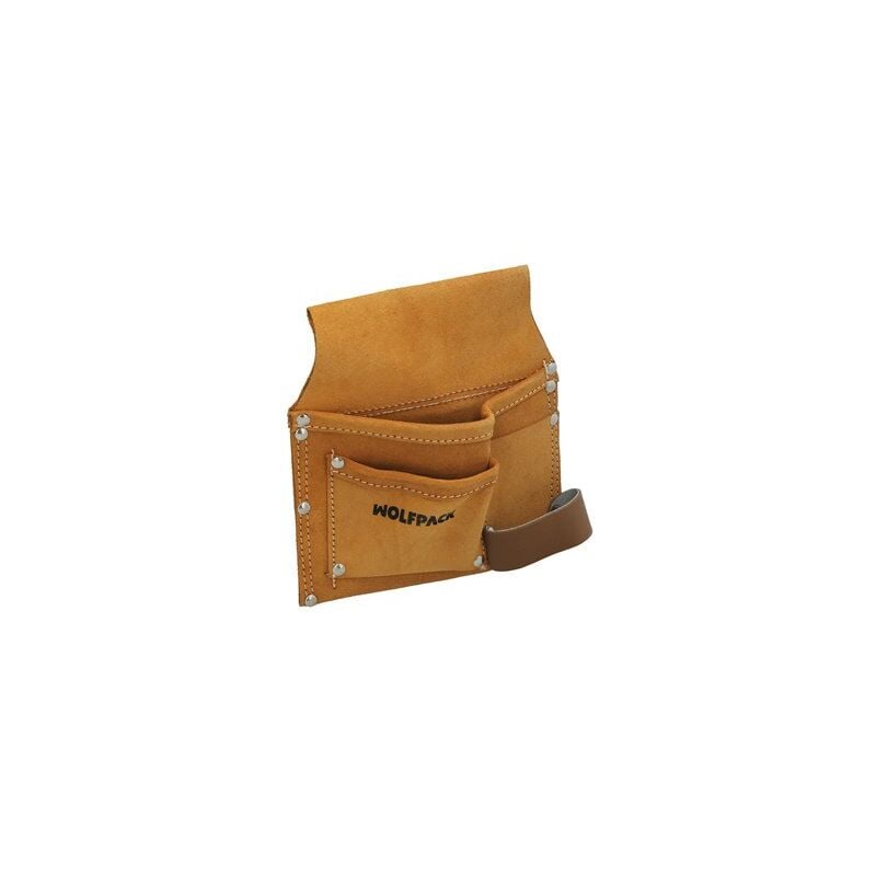 foto del prodotto wolfpack semplice borsa porta cassaforma con 2 tasche e adatta per cintura in pelle