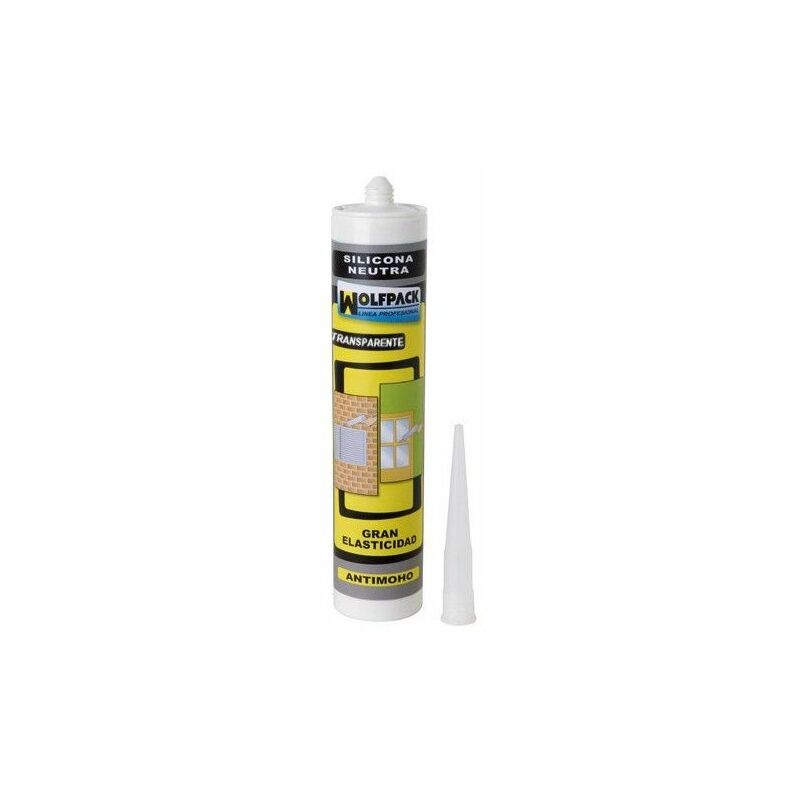 foto del prodotto wolfpack silicone neutro trasparente 310 cm .