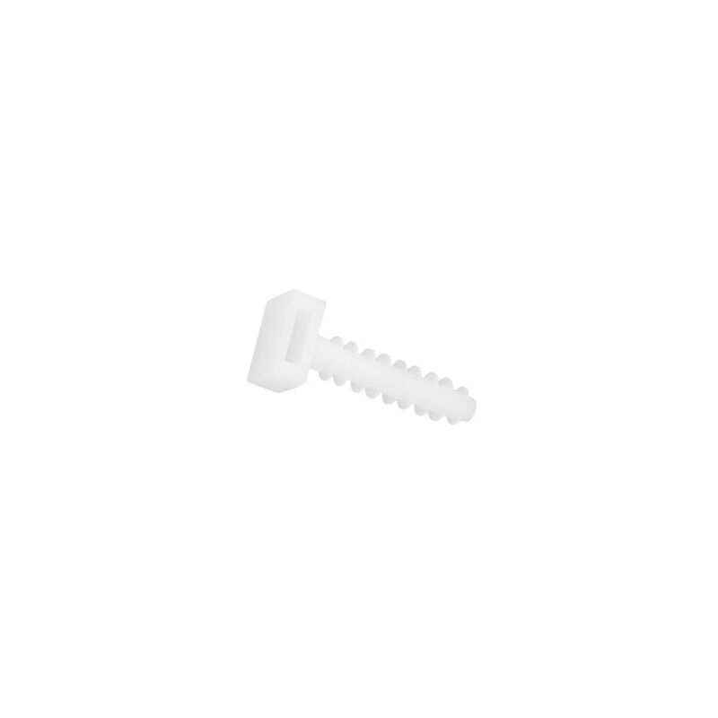 foto del prodotto wolfpack tassello fissaggio flangia in nylon bianco 8 mm. sacchetto da 100 unit 