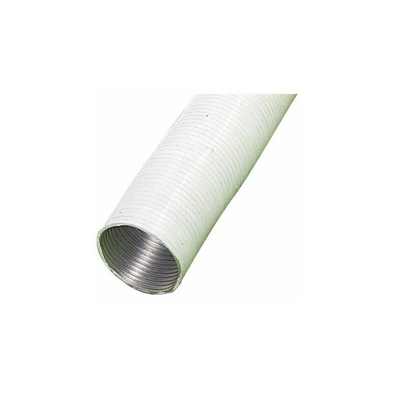 foto del prodotto wolfpack tubo in alluminio compatto bianco 110 mm. 5 metri