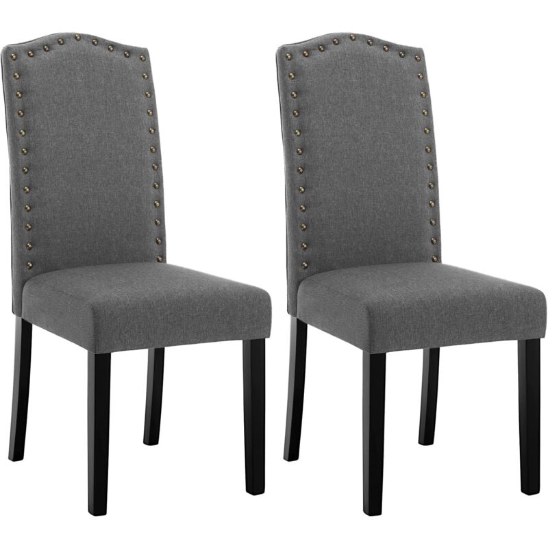foto del prodotto woltu 2 pezzi sedie per sala da pranzo con schienale alto. sedie da cucina con gambe in legno massello. sedie da soggiorno imbottite. decorazione con