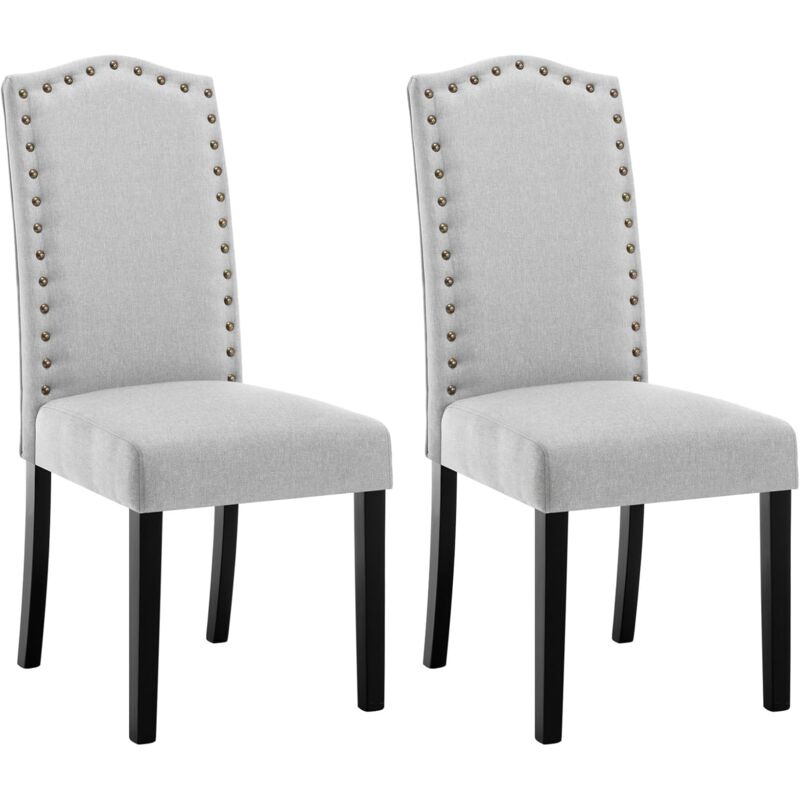 foto del prodotto woltu 2 pezzi sedie per sala da pranzo con schienale alto. sedie da cucina con gambe in legno massello. sedie da soggiorno imbottite. decorazione con