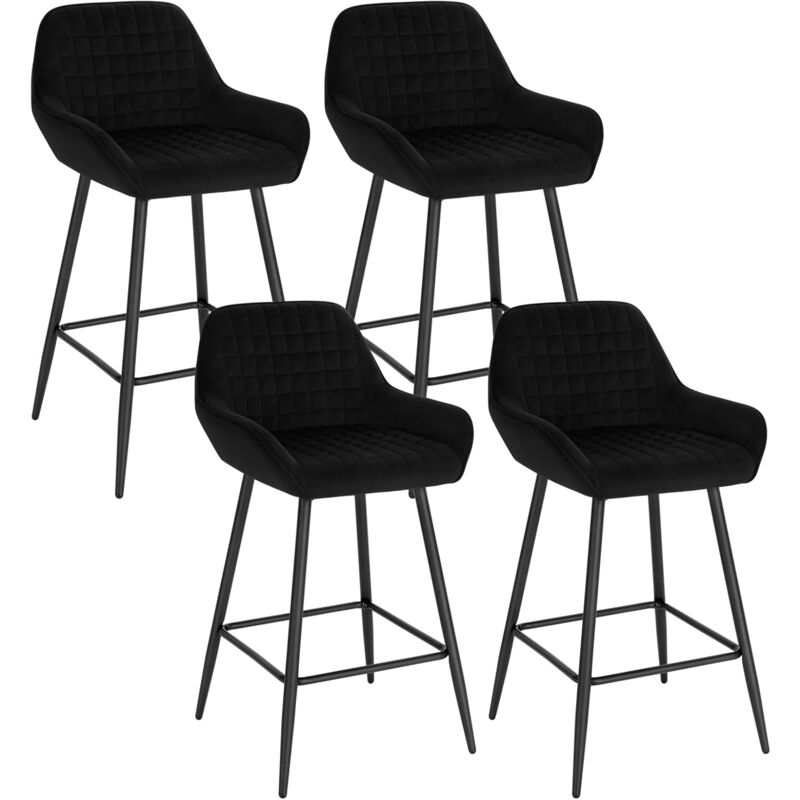foto del prodotto woltu 4x sgabello da bar sgabello da bar di design sgabello imbottito con braccioli sgabello sgabello da bancone sgabello da bistrot con schienale