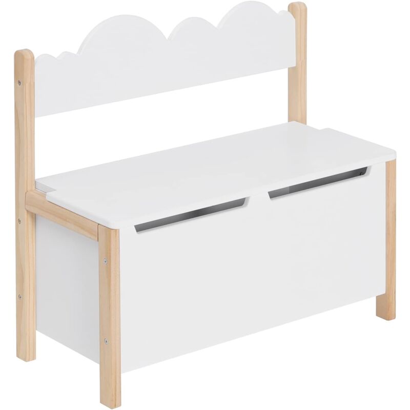 foto del prodotto woltu cassapanca in legno. contenitore per bambini. baule portagiochi mobile