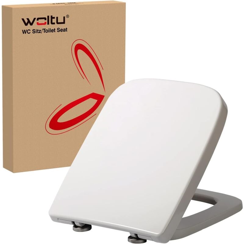 foto del prodotto woltu copriwater sedile wc tavoletta chiusura slow ammortizzata antibatterico
