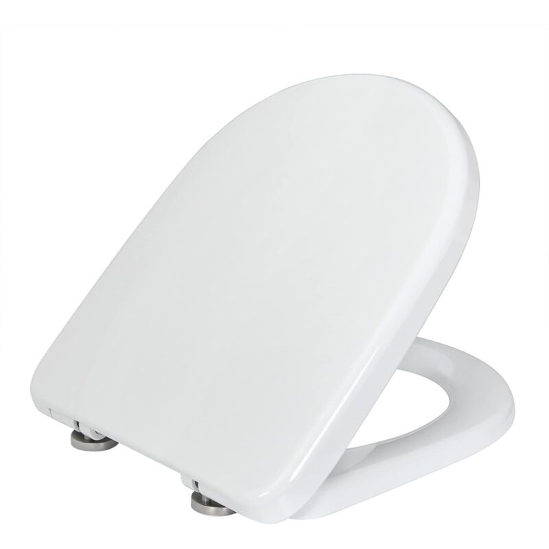 foto del prodotto woltu copriwater universale sedile wc copri con chiusura ammortizzata soft close