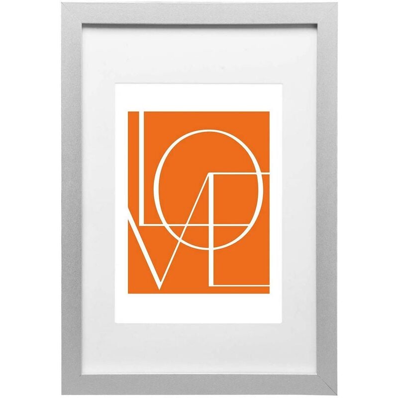 foto del prodotto woltu cornice per foto 20x30cm in legno porta foto da parete e tavolo argento