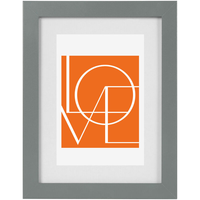 foto del prodotto woltu cornici in legno cornice foto da tavolo e parate portafoto con passepartout cornice creativa fotogramma decorativo. grigio. 10x15cm. 1 pezzo