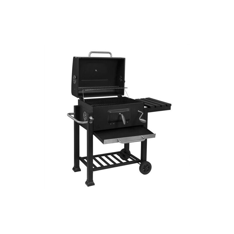 foto del prodotto woltu griglia a carbone portatile con ruote barbecue bbq carbonella grill grande