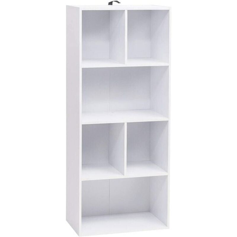 foto del prodotto woltu libreria a mensola di legno scaffale da esposizione per casa e ufficio