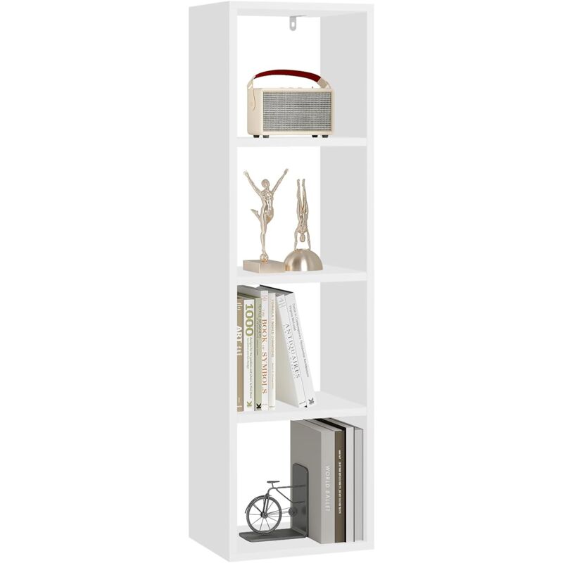 foto del prodotto woltu libreria con 4 livelli in legno 30x106,5x23,5 cm, bianco