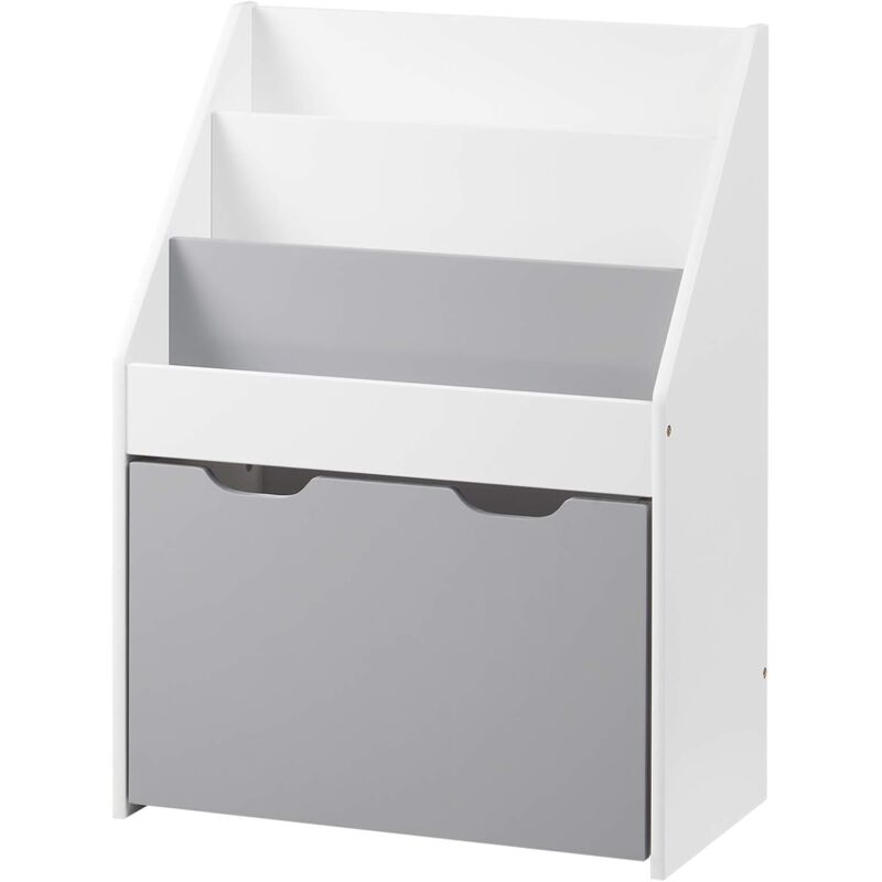 foto del prodotto woltu libreria legno per bambini scaffale porta giochi organizzatore cameretta