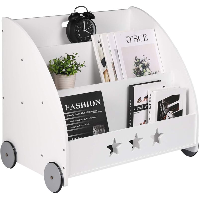 foto del prodotto woltu libreria piccola per bambini legno scaffale porta giochi organizzatore