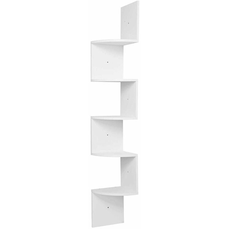 foto del prodotto woltu mensole ad angolo mensola da muro zig zag scaffale a parete decorazione bianco
