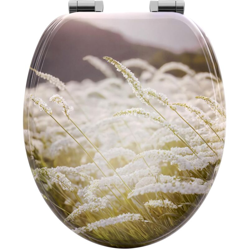 foto del prodotto woltu sedile wc in legno, forma di o, erbe
