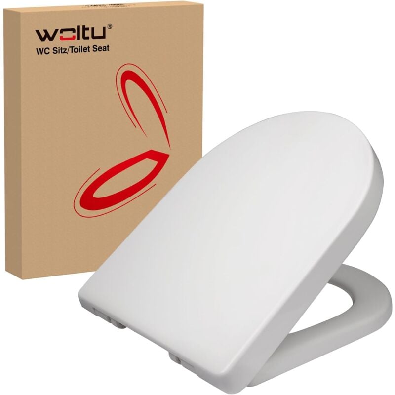 foto del prodotto woltu sedile wc universale copriwater antibatterico chiusura slow ammortizzata