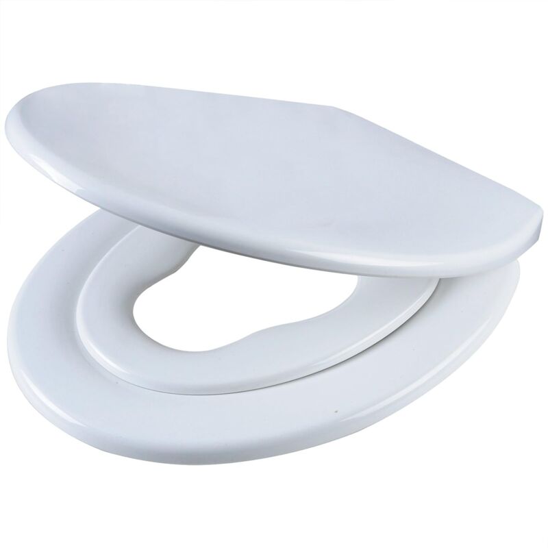 foto del prodotto woltu sedile wc universale copriwater in duroplast a forma o con toilette per bambini