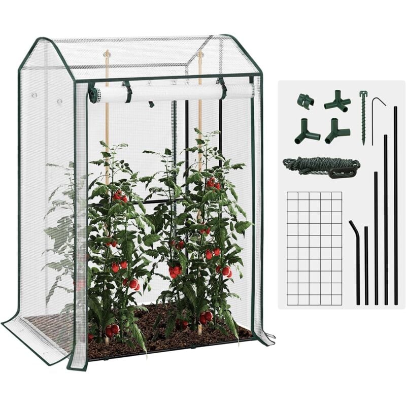 foto del prodotto woltu serra da giardino in rete pe 140g ,bianco