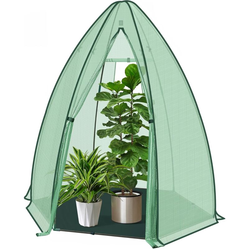 foto del prodotto woltu serra da giardino mini serra 160x160x180 cm, verde traslucido