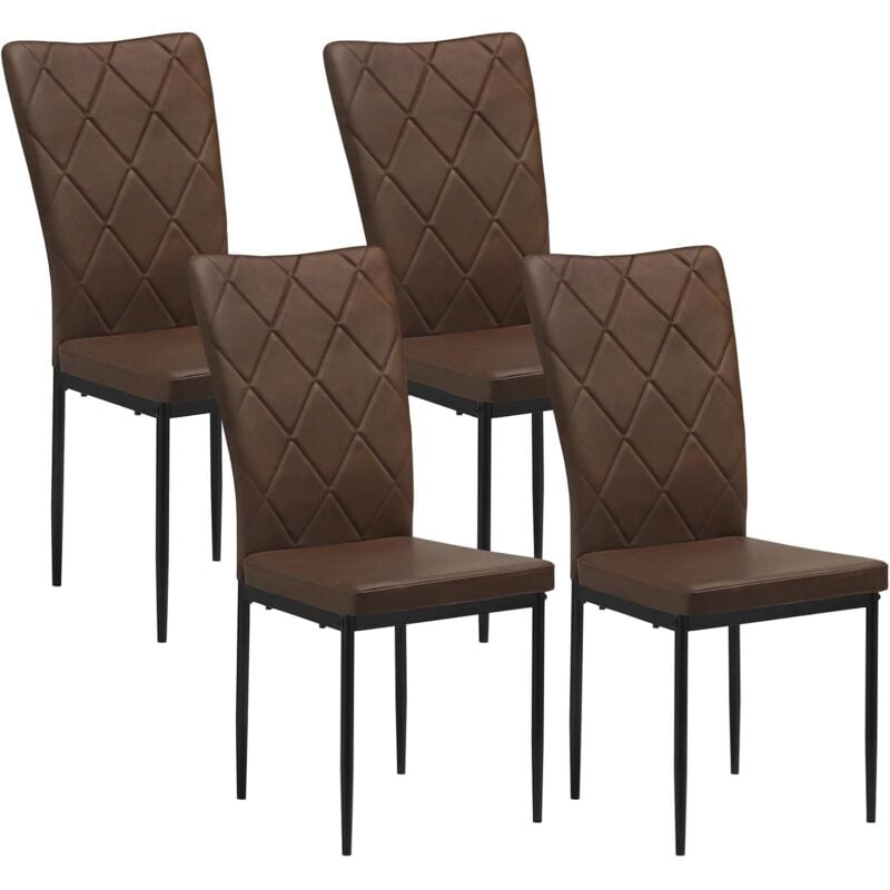 foto del prodotto woltu set di 4 sedie per sala da pranzo. sedie da cucina con schienale alto. sedie da soggiorno imbottite con gambe in metallo e rivestimento in