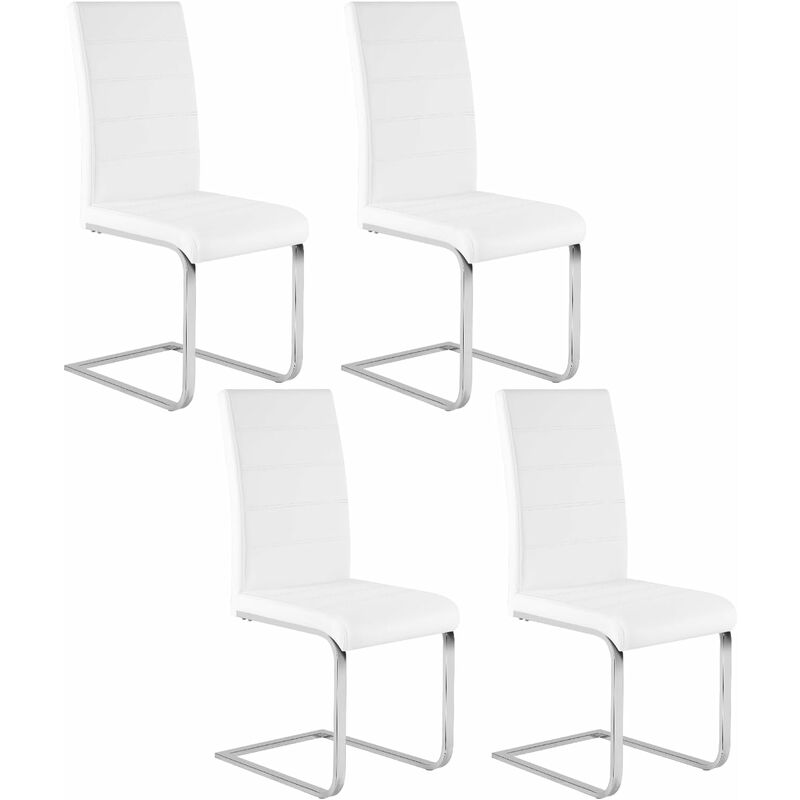 foto del prodotto woltu set di 4 sedie per sala da pranzo. sedie da cucina moderne con schienale alto. sedie cantilever imbottite ergonomiche per soggiorno. ufficio.
