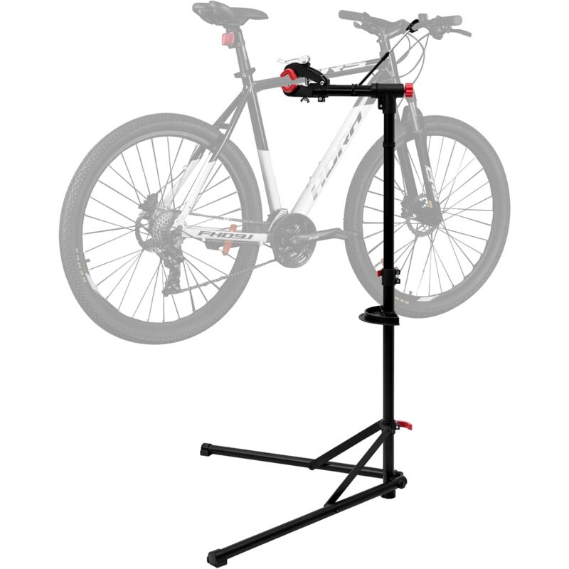 foto del prodotto woltu supporto di manutenzione per bicicletta, porta bici con testa girevole a 360 , carico 25 kg, altezza regolabile, triangolare