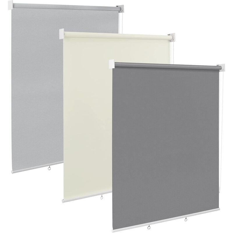 foto del prodotto woltu tenda avvolgibile verticale per esterni tenda da sole a caduta verticale tenda a rullo per esterno tenda parasole antivento privacy per
