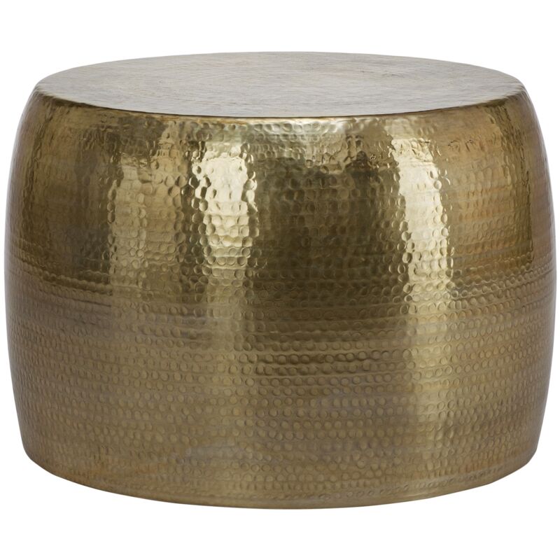 foto del prodotto womo design tavolino da salotto rotondo 59 x 41 cm colore oro tavolino da caff fatto a mano in alluminio tavolo design in metallo tavolino basso