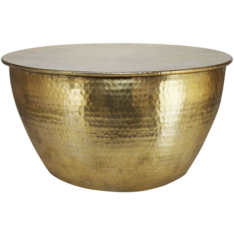 foto del prodotto womo design tavolino da salotto rotondo 60 x 30,5 cm colore oro tavolino da caff fatto a mano in alluminio tavolo design in metallo tavolino