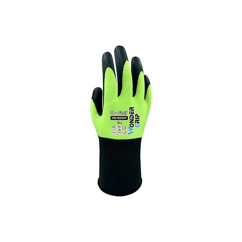 foto del prodotto wonder grip wg 1855hy u feel guanto da lavoro con rivestimento in nitrile, guanto da officina per una presa precisa, guanto di protezione dal