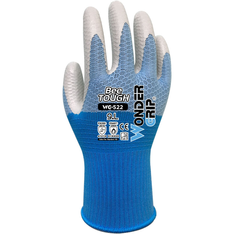 foto del prodotto wonder grip wg 522 bee tough guanto da lavoro resistente all olio, rivestimento in nitrile tecnologia a maglia, guanti di protezione termica per