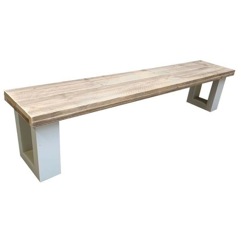 foto del prodotto wood4you panca da giardino new england impalcatura legno 150lx40hx38p cm bianco